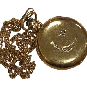 K18 18金 750 金無垢懐中時計 チェーン部分K18　懐中時計14K